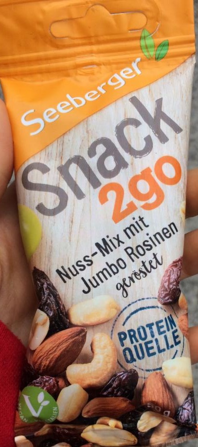 Fotografie - Snack 2go Nuss-Mix Mit Jumbo Rosinen Geröstet Seeberger