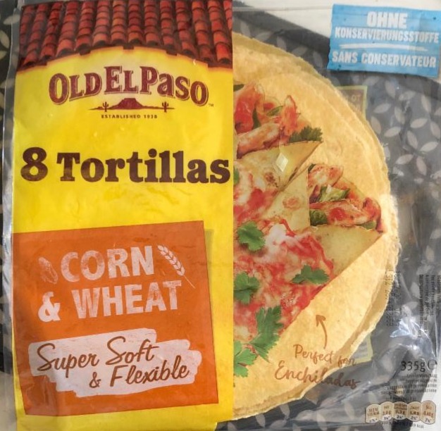 Fotografie - 8 tortillas corn & wheat super soft & flexible Old El Paso