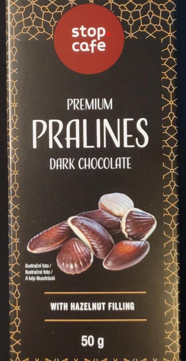 Fotografie - Premium pralines dark chocolate with hazelnut filling Stop Cafe