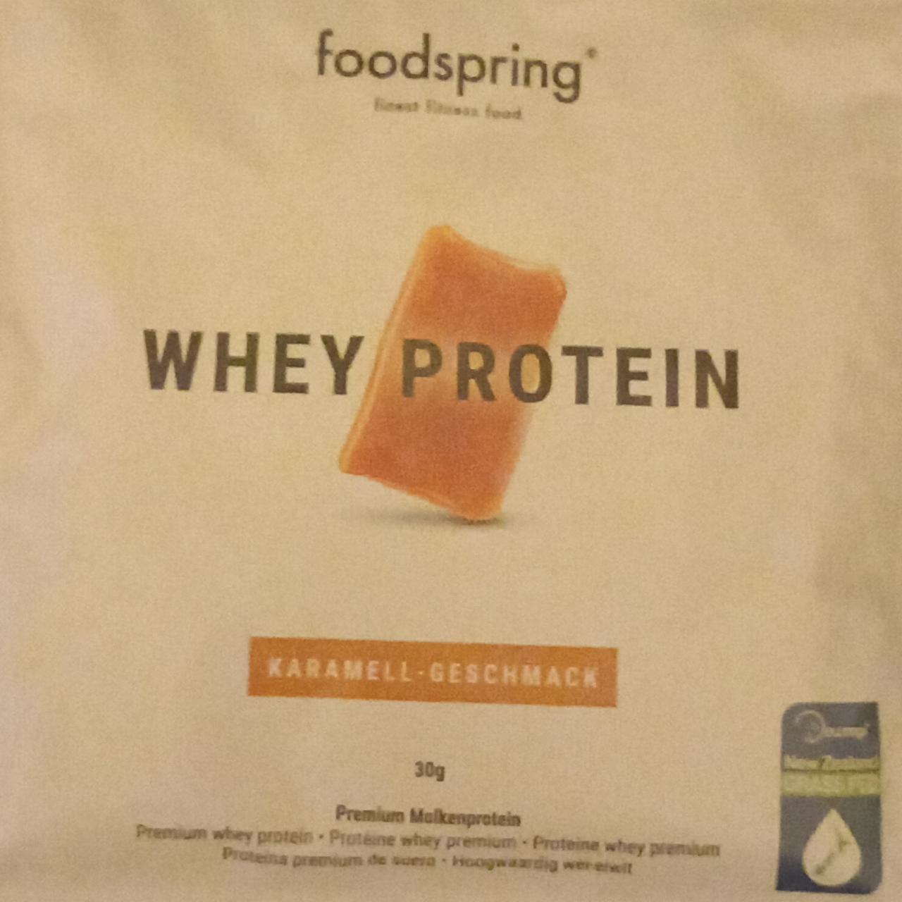 Fotografie - Whey protein Karamell-Geschmack Foodspring