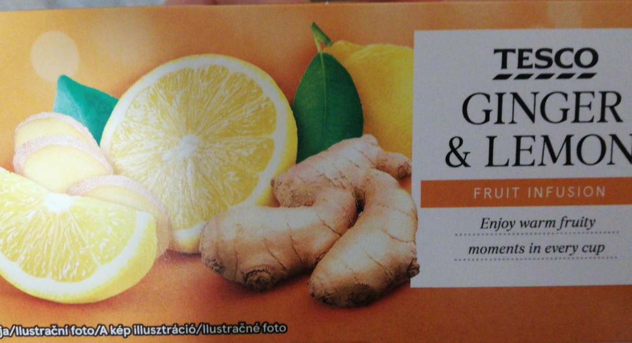 Fotografie - Ginger and lemon fruit infusion Tesco