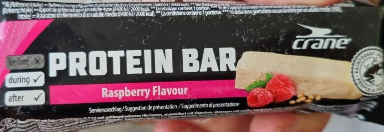 Fotografie - Protein Bar Raspberry Flavour Crane