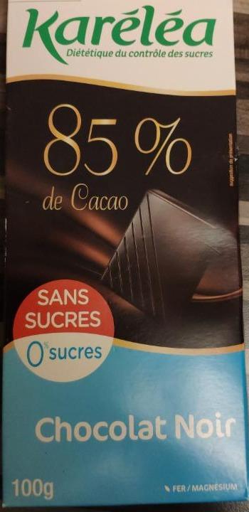 Fotografie - Chocolat noir 85% de Cacao sans sucres Karéléa