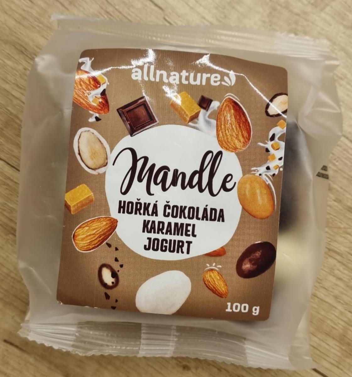 Fotografie - Mandle hořká čokoláda karamel jogurt Allnature