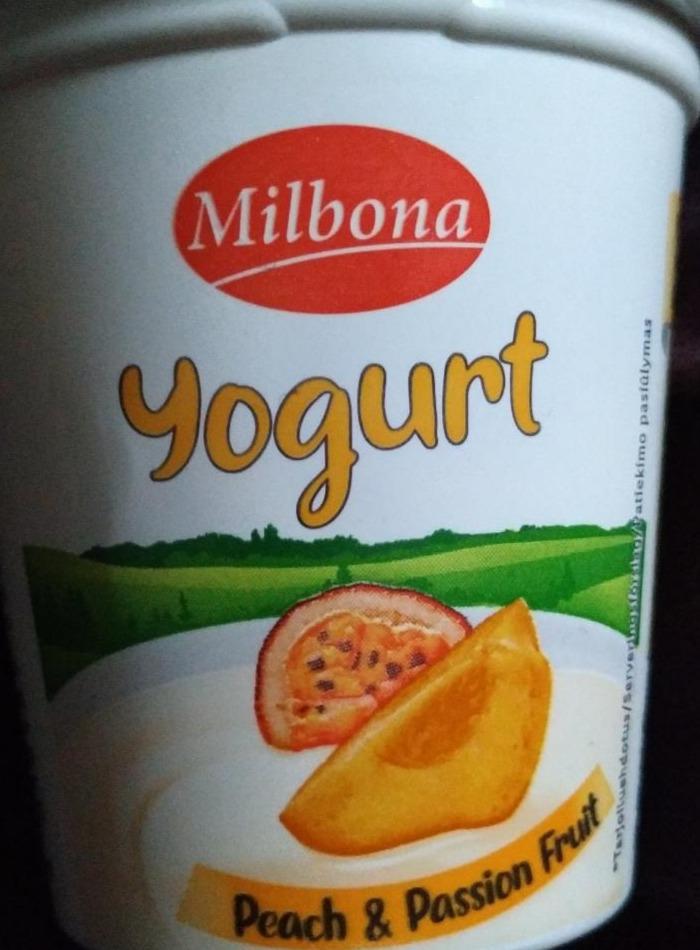Fotografie - jogurt Peach Passion Fruit Milbona