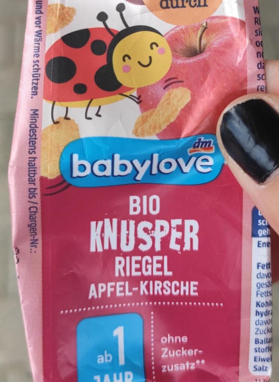 Fotografie - Bio Knusper Riegel Apfel-Kirsche Babylove
