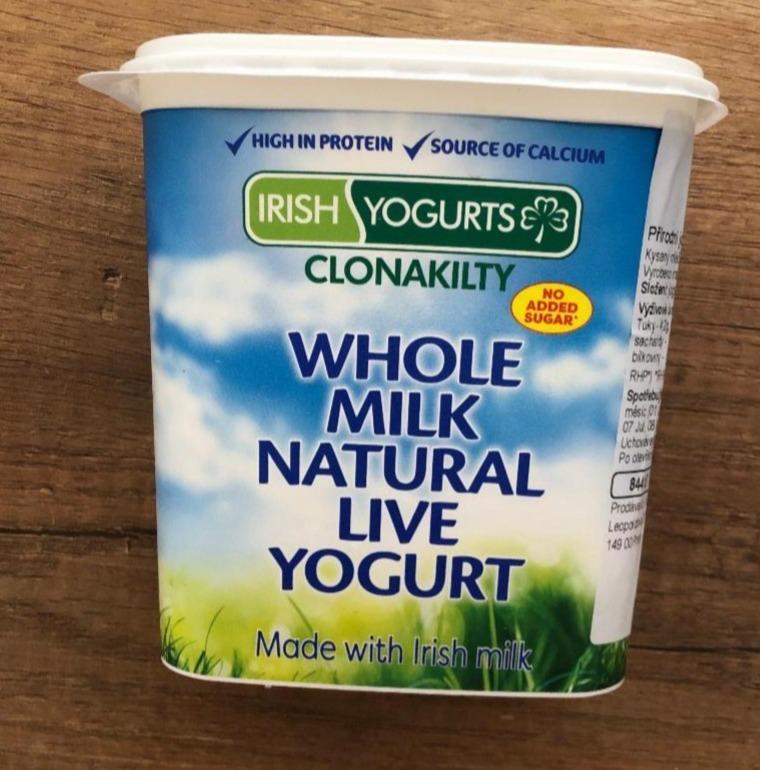 Fotografie - Irish Yogurts Clonakilty Whole Milk Natural Live Yogurt