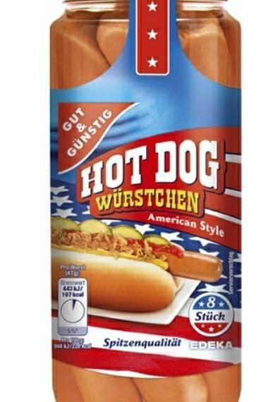 Fotografie - Hot Dog Würstchen Gut & Günstig