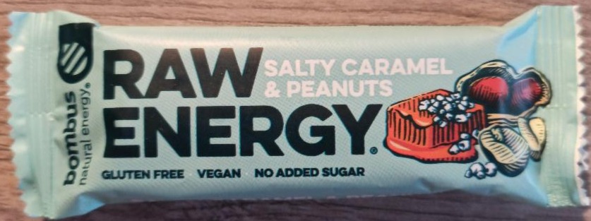 Fotografie - Raw energy salty Caramel & Peanuts Bombus