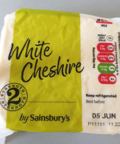 Fotografie - White Cheshire Cheese - by Sainsbury's