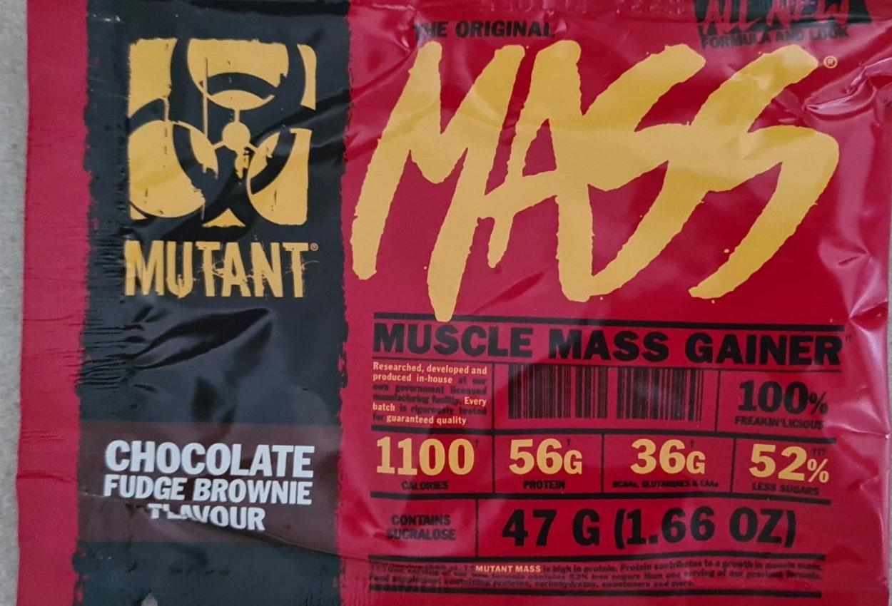 Fotografie - Muscle gainer Chocolate fudge brownie Mutant Mass