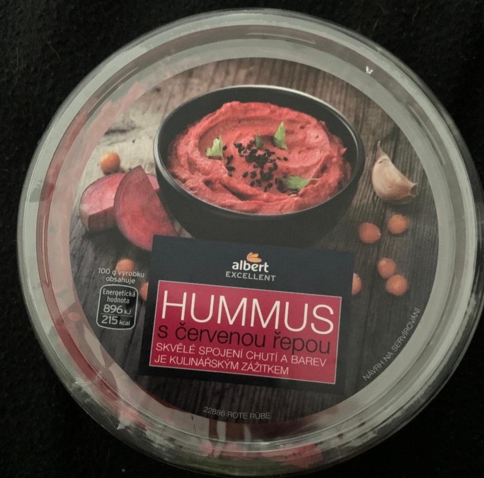 Fotografie - Hummus s červenou řepou Albert Excellent