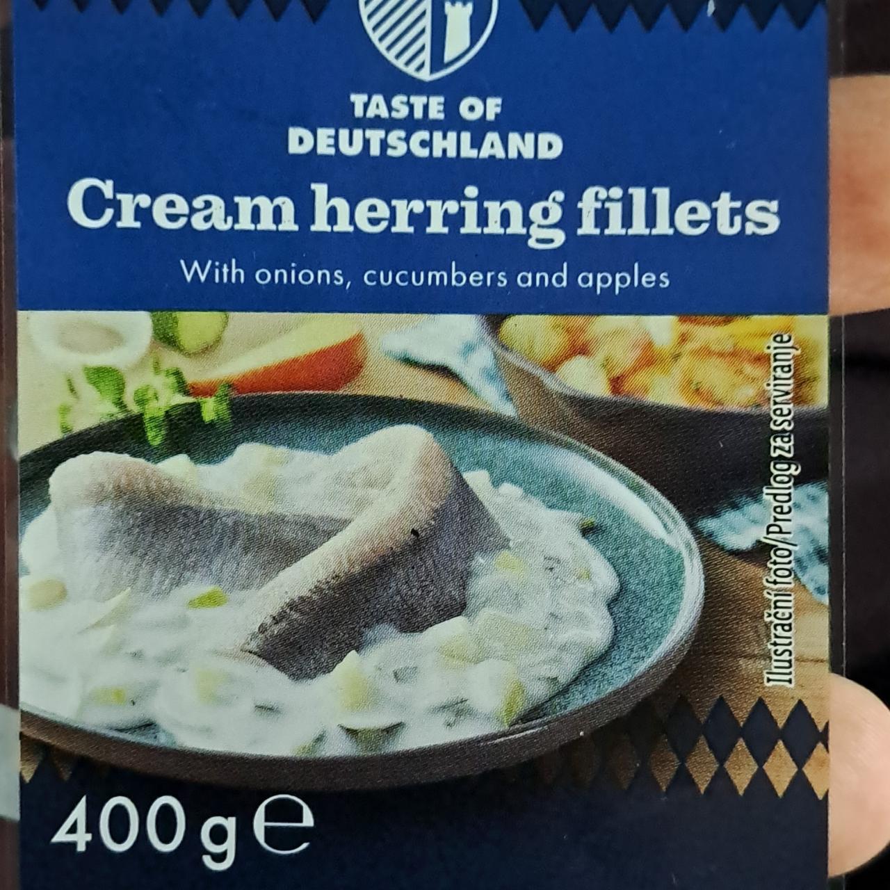 Fotografie - Cream herring fillets with onions, cucumbers and apples Taste of Deutschland