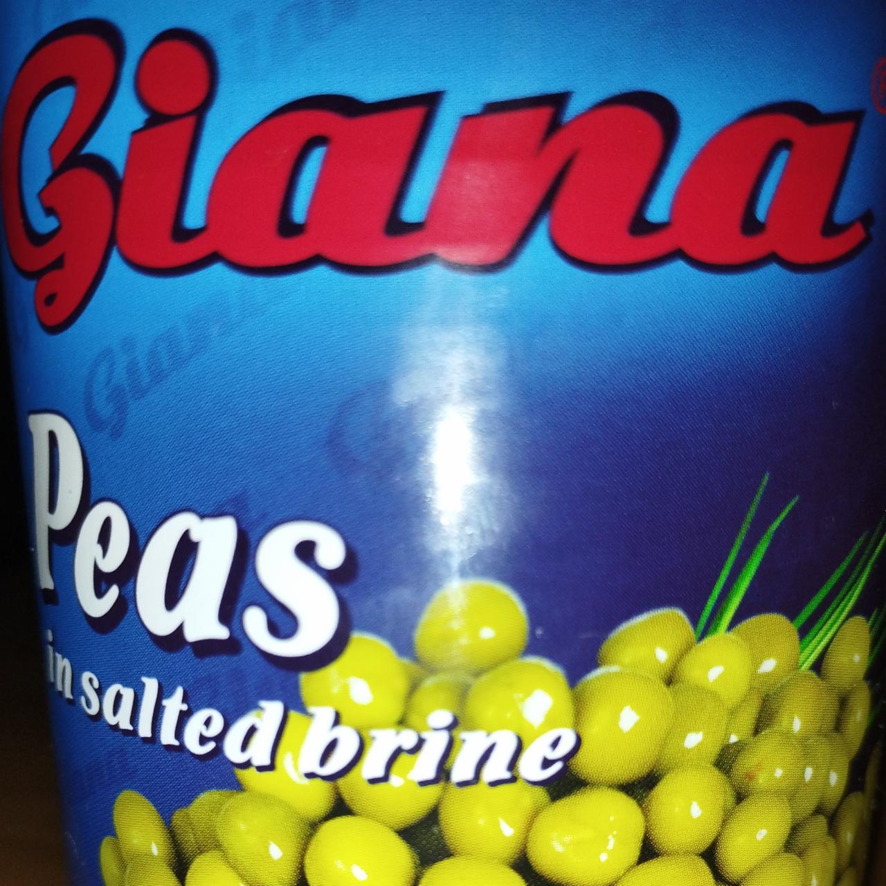Fotografie - Peas in salted brine Giana