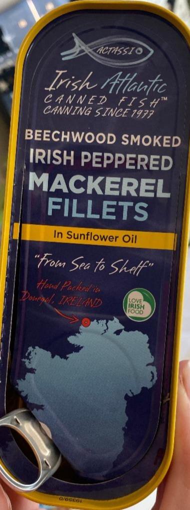 Fotografie - Beechwood Smoked Irish peppered mackerel fillets in Sunflower Oil
