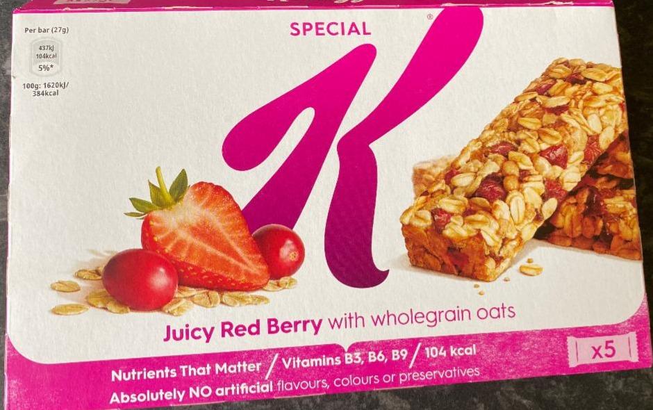Fotografie - Special K Juicy Red Berries Cereal Bars