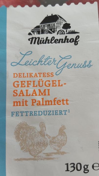 Fotografie - Delikatess Geflügel -Salami mit Palmfett leichter genuss Mühlenhof