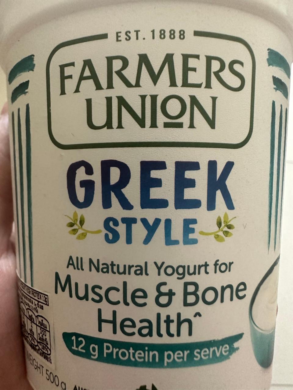 Fotografie - Greek Style All Natural Yogurt for Muscle & Bone Health Farmers Union