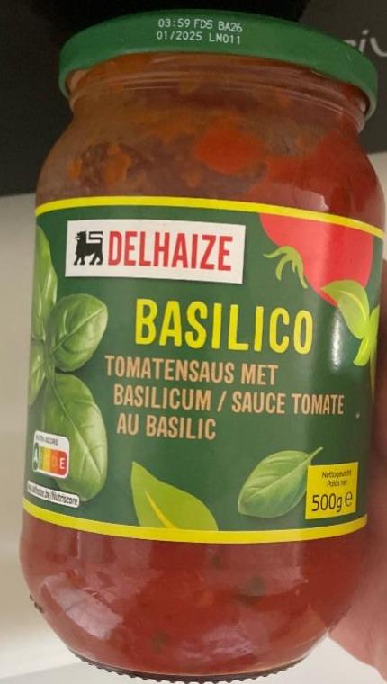 Fotografie - Basilico sauce tomate au basilic Delhaize