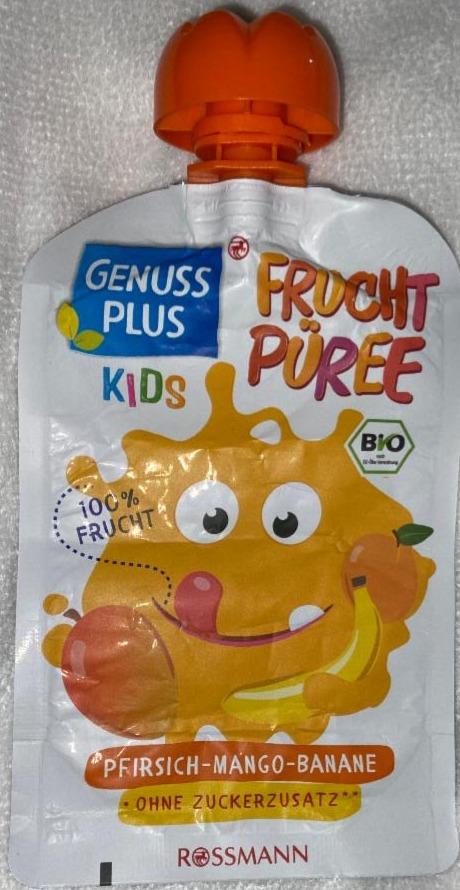Fotografie - Kids Bio Fruchtpüree Pfirsich-Mango-Banane Genuss Plus