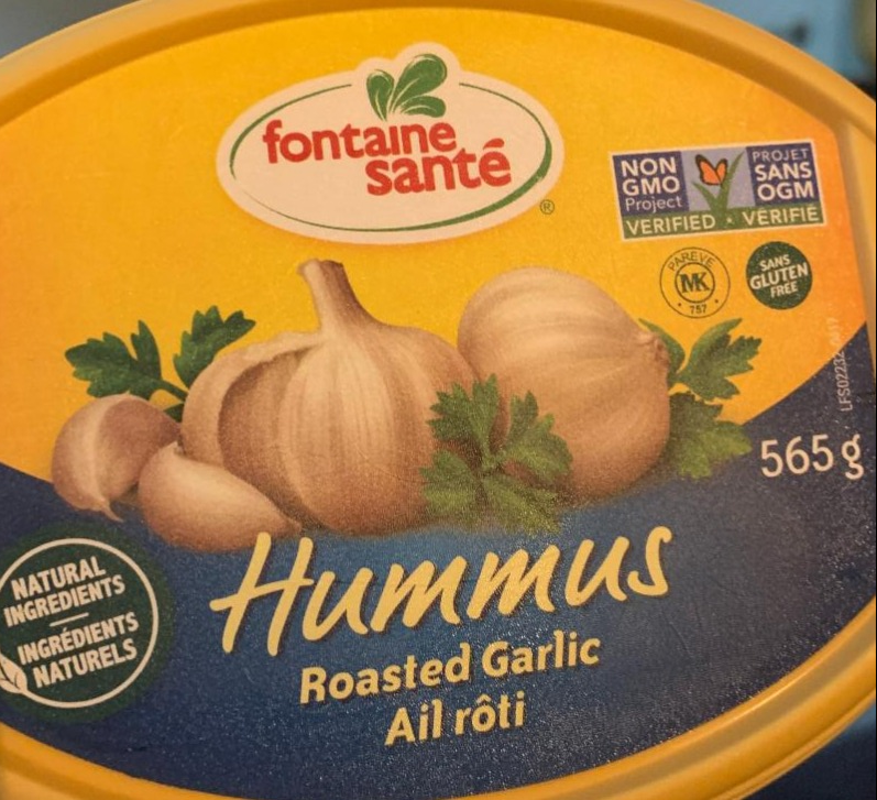 Fotografie - Hummus roasted garlic ail roti Fontaine santé