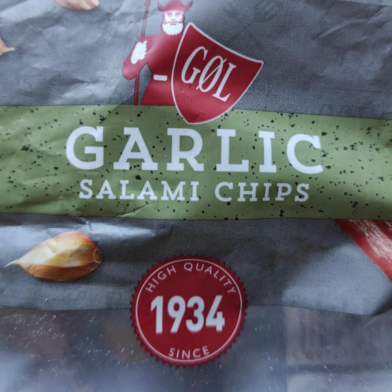Fotografie - Garlic Salami Chips Gøl