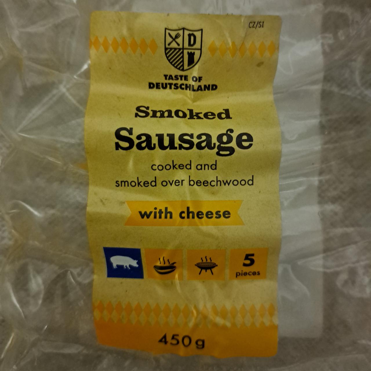 Fotografie - Smoked Sausage with cheese Taste of Deutschland