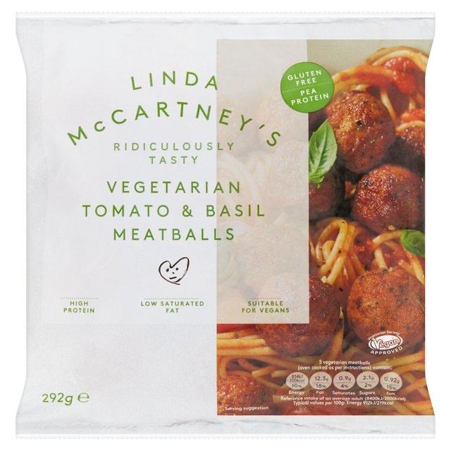 Fotografie - Vegetarian tomato & basil meatballs (vegetariánské masové kuličky) Linda McCartney's