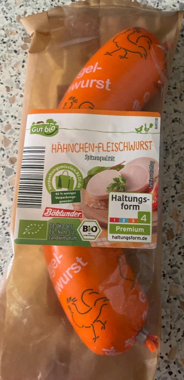 Fotografie - Hähnchen-fleischwurst GutBio