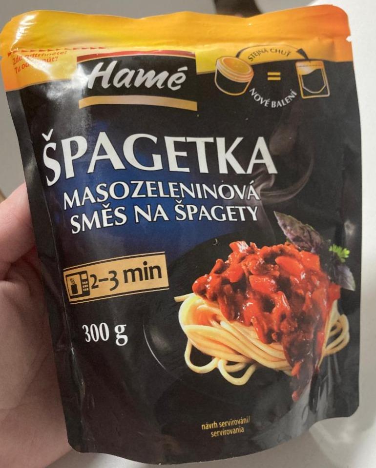 Fotografie - Špagetka masozeleninová směs na špagety Hamé