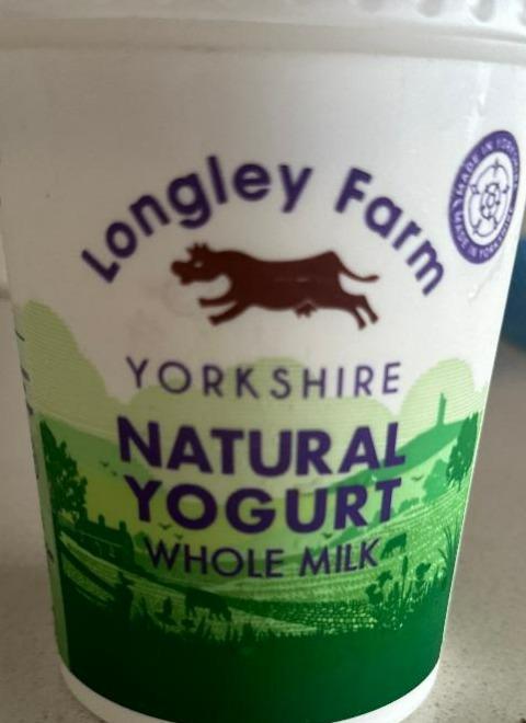 Fotografie - Yorkshire Natural Yogurt Whole milk Longley Farm