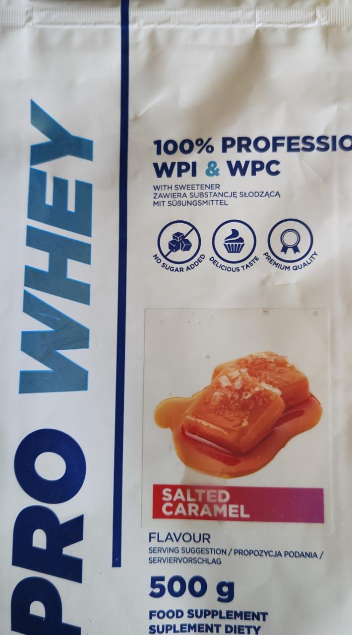 Fotografie - Pro Whey WPI a WPC salted caramel