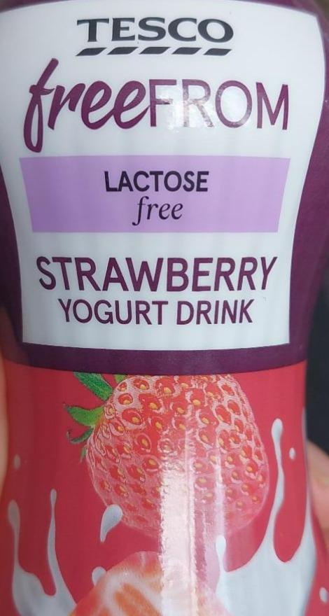 Fotografie - lactose free yogurt drink strawberry freeFROM Tesco
