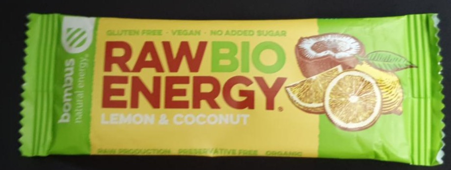 Fotografie - Raw bio energy lemon & coconut Bombus