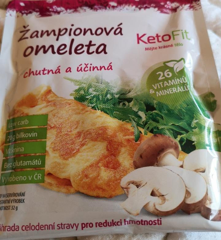 Fotografie - žampionová omeleta Ketofit s mlékem