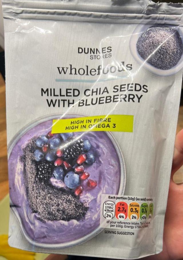Fotografie - Wholefoods Milled Chia Seeds with Blueberry Dunnes Stores