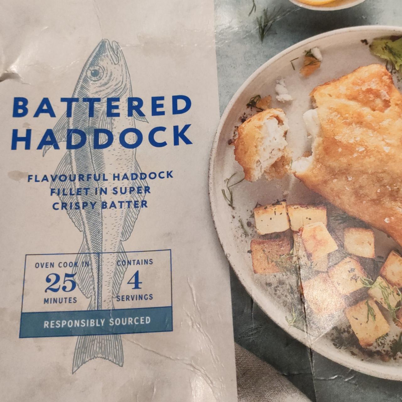 Fotografie - Battered haddock fillets Marks & Spencer