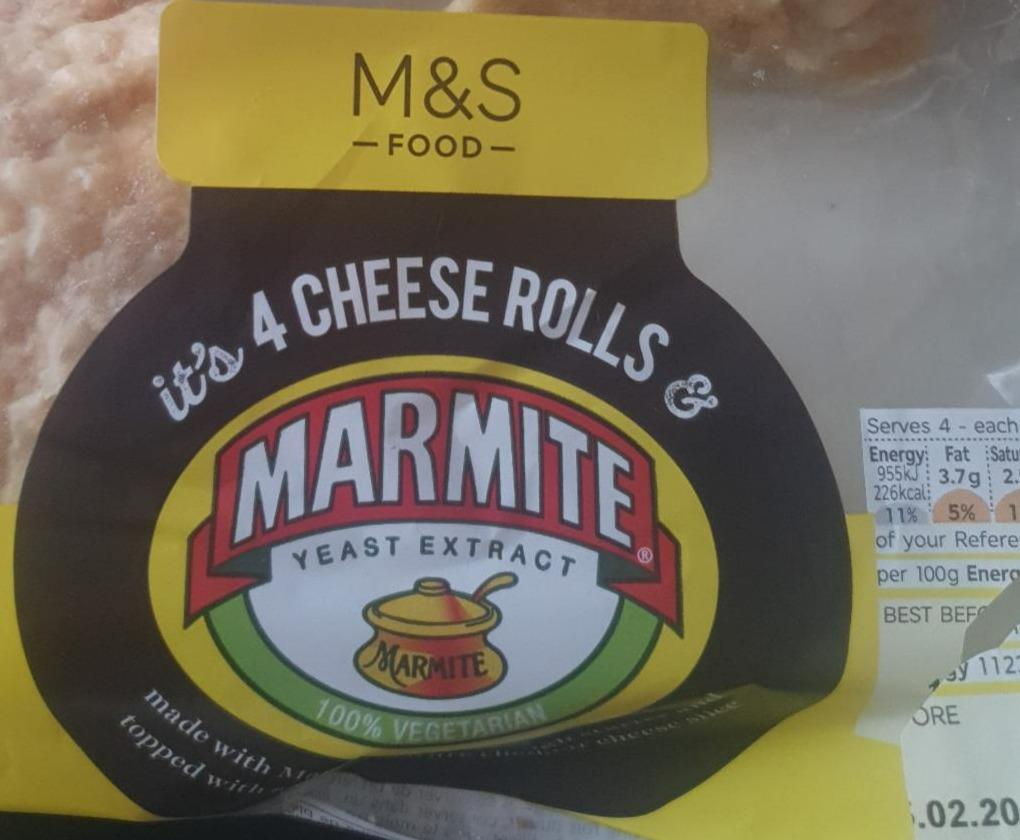 Fotografie - Cheese rolls Marmite M&S Food