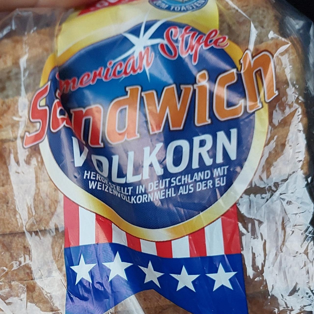 Fotografie - American style Sandwich vollkorn Gut&Günstig