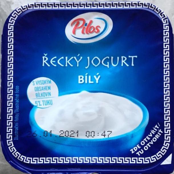 Fotografie - Řecký jogurt bílý 5% tuku Pilos