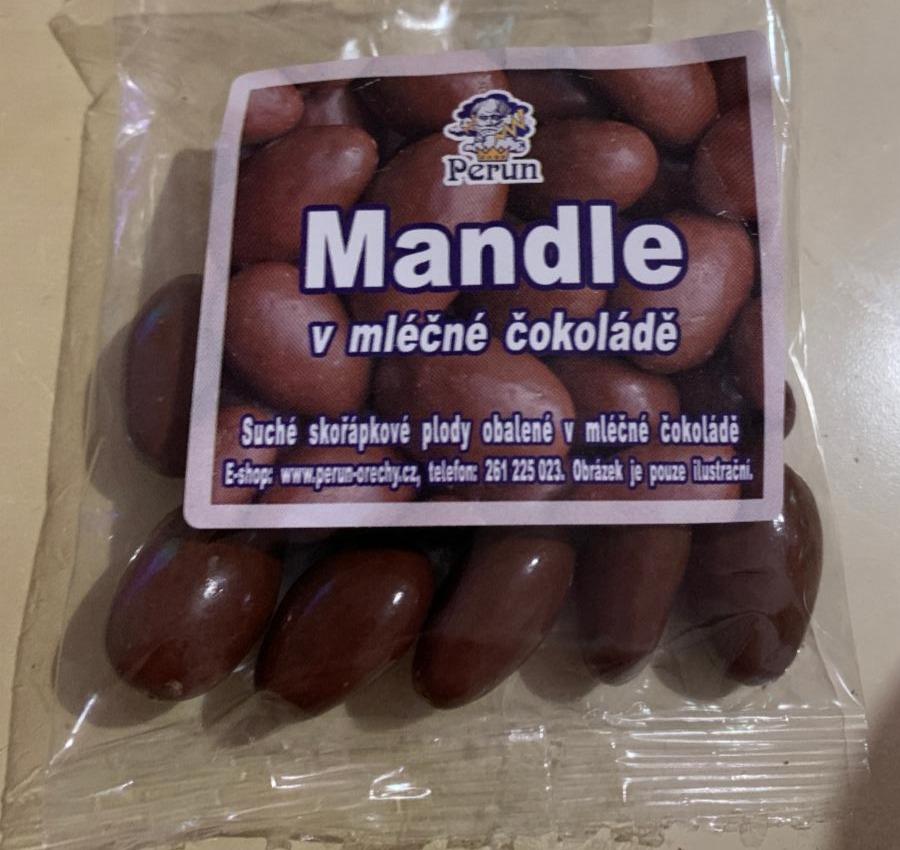 Fotografie - Mandle v mléčné čokoládě Perun