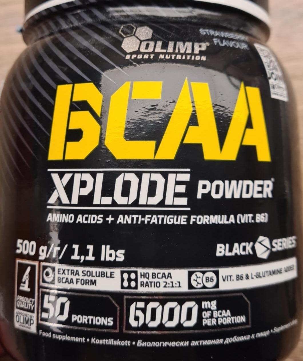 Fotografie - BCAA Xplode Powder Strawberry flavour Olimp sport nutrition