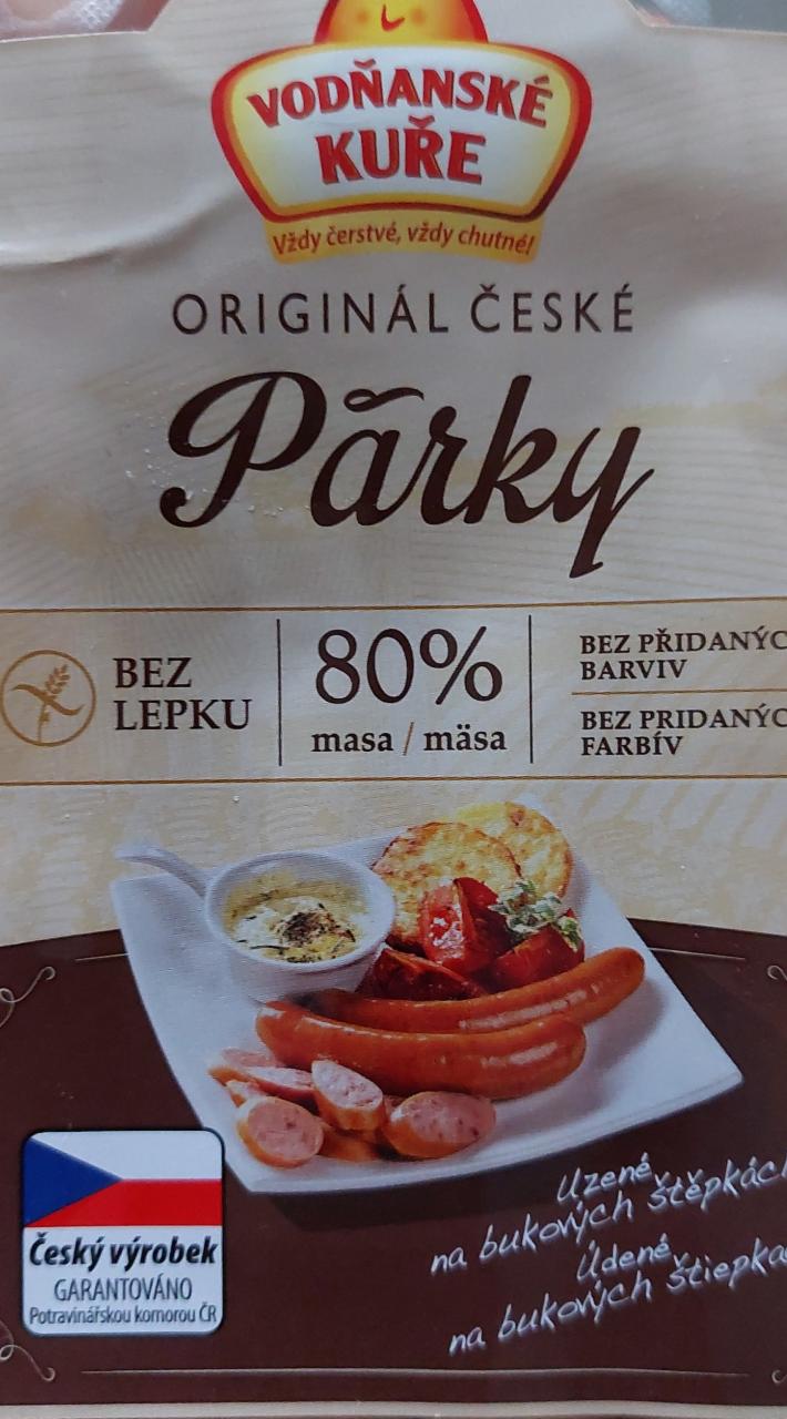 Fotografie - Originál české párky Vodňanské kuře 