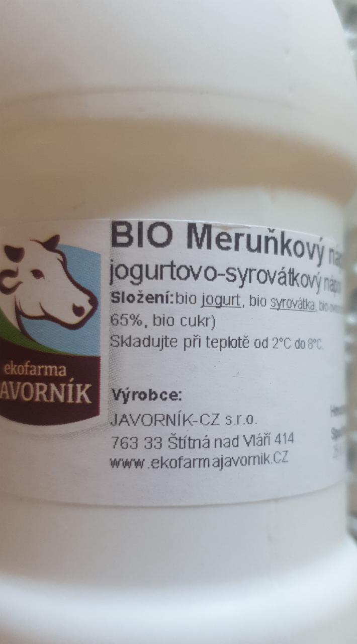 Fotografie - BIO Meruňkový nápoj ekofarma Javorník