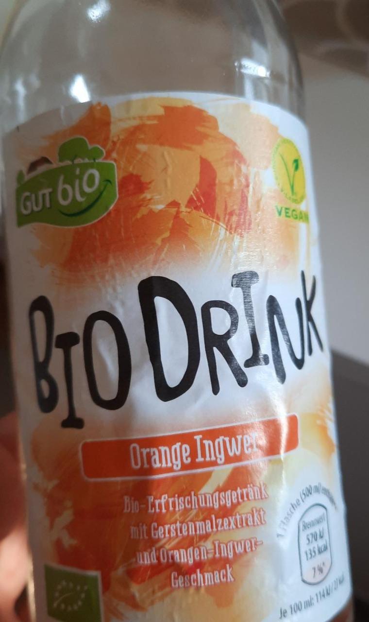 Fotografie - Bio Drink Orange Ingwer GutBio