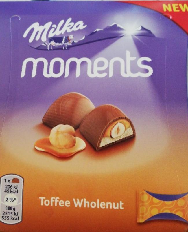 Fotografie - moments toffee wholenut Milka