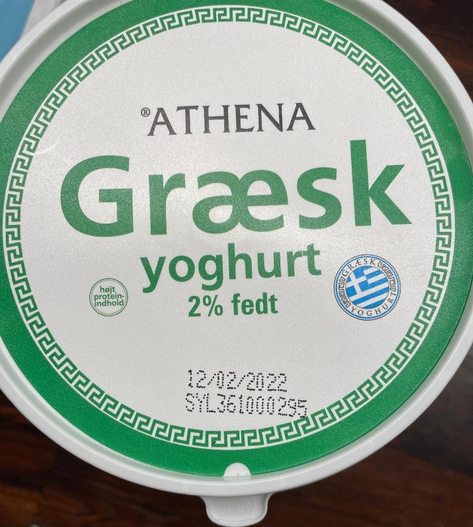 Fotografie - Græsk yoghurt 2% fedt Athena