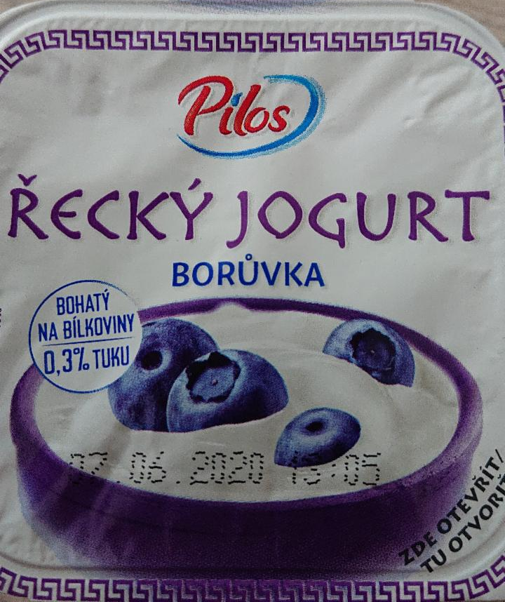 Fotografie - Řecký jogurt borůvka Pilos