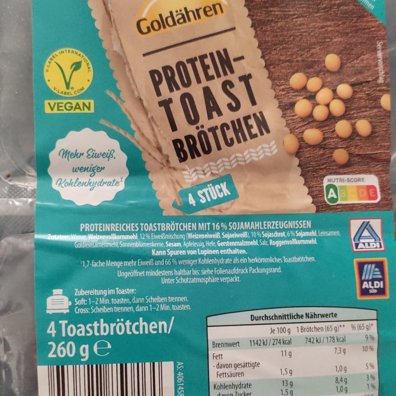 Fotografie - Protein-toast brötchen Goldähren