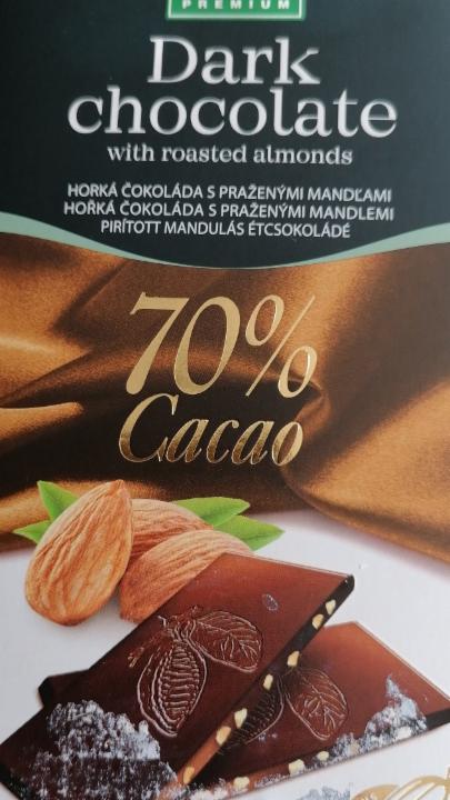 Fotografie - Coop premium Dark chocolate with roasted almonds